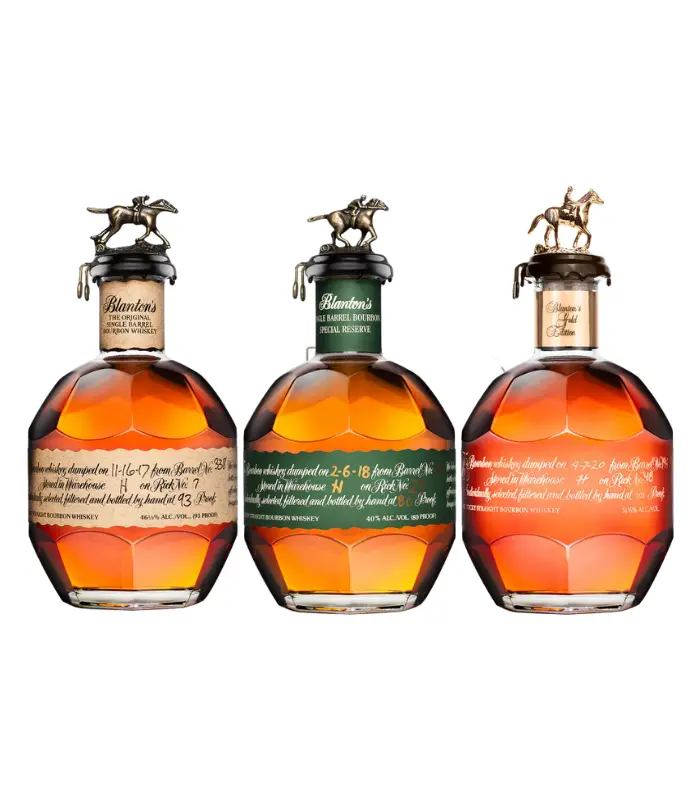 Blanton's Original Single Barrel, Special Reserve & Gold Edition Bourbon Bundle
