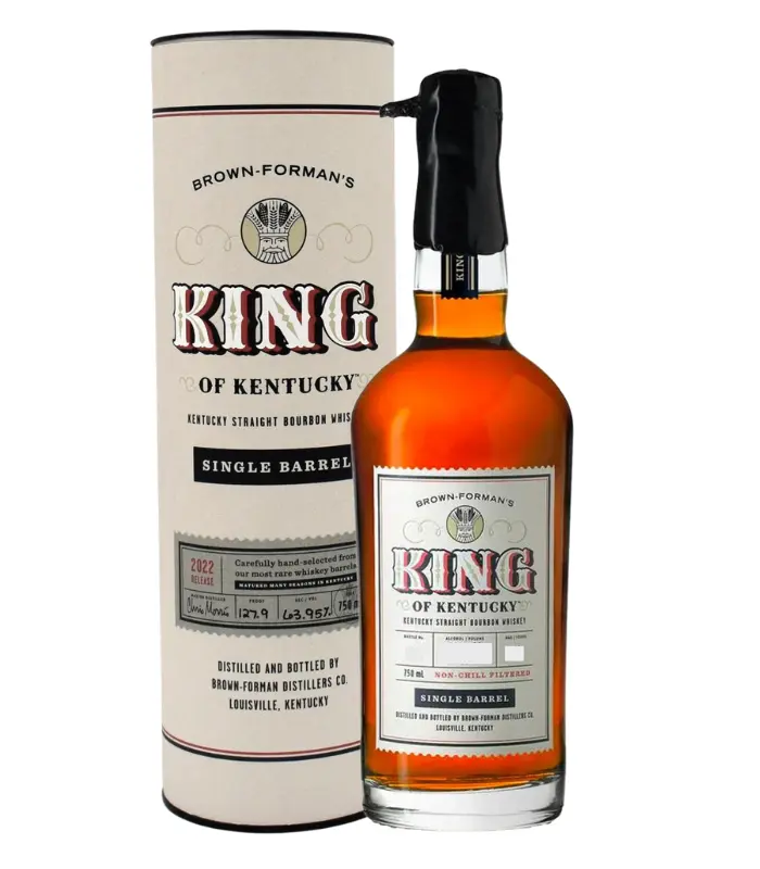 Brown Forman's King Of Kentucky 15 Year Old Bourbon 2022 Release Single Barrel #1 129 Proof