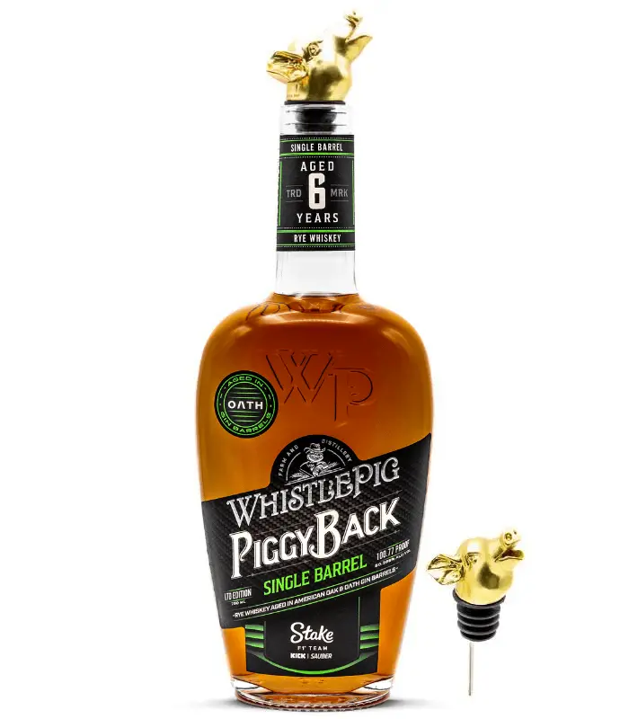 WhistlePig PiggyBack Rye: Stake F1® Team KICK Sauber Single Barrel Limited Edition Pour Snout