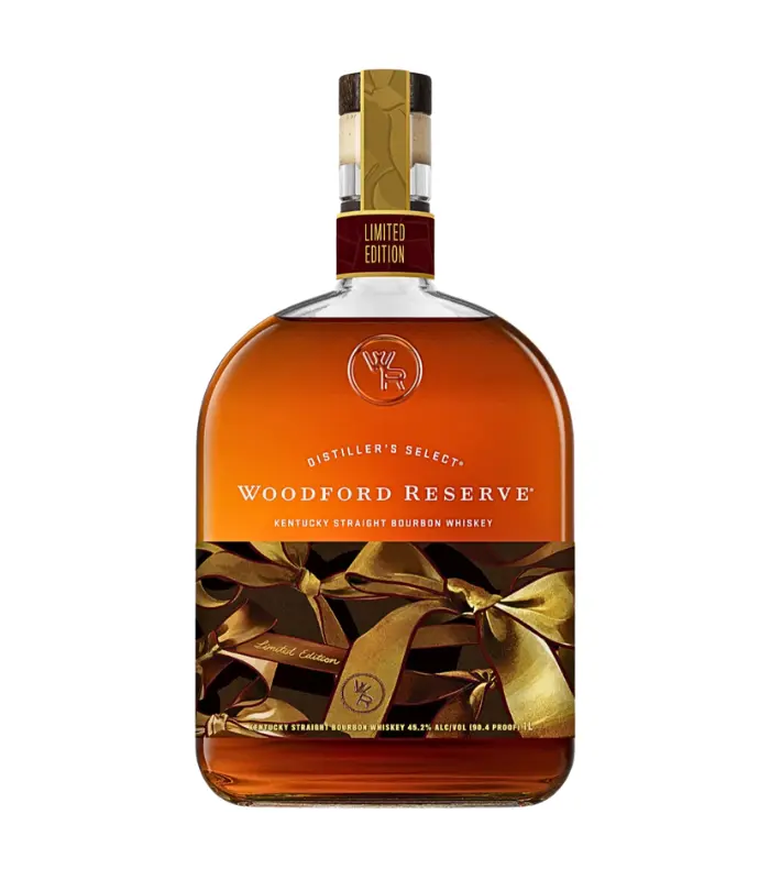 Woodford Reserve Double Oaked Bourbon Whiskey & Glencairn Set Bundle