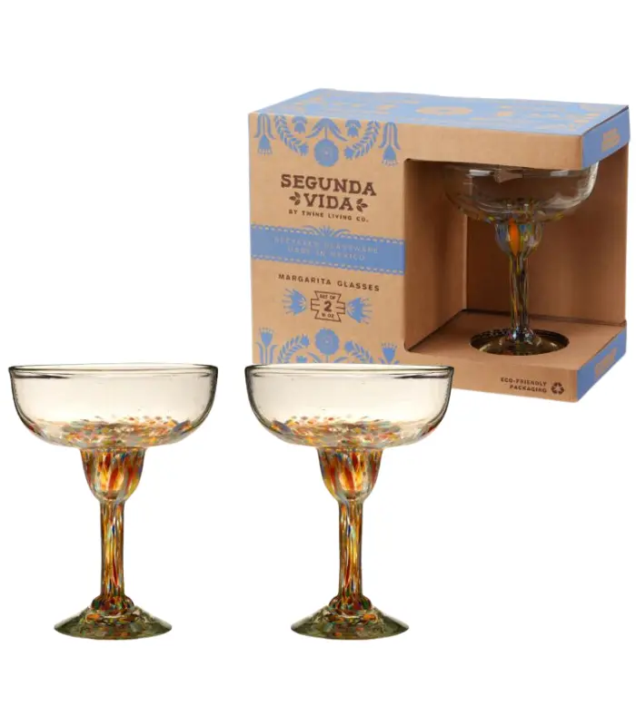 Artistico Recycled Margarita Glass Set by Twine Living®